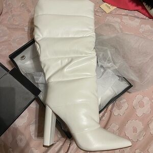 Elegant White Women's Boots